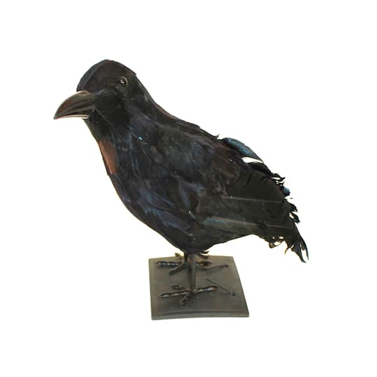 Michaels, Worth Imports 8" Black Crow Halloween Tabletop Décor – Category: Halloween Tabletop Decor